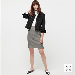 New J Crew Women's Classic Denim Jacket Black